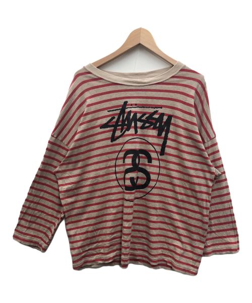 stussy（ステューシー）stussy (ステューシー) ロングスリーブTシャツ ベージュ サイズ:Mの古着・服飾アイテム