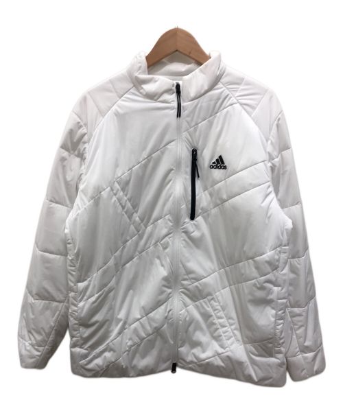 adidas（アディダス）adidas (アディダス) 中綿ジャケット ホワイト サイズ:XXL 未使用品の古着・服飾アイテム