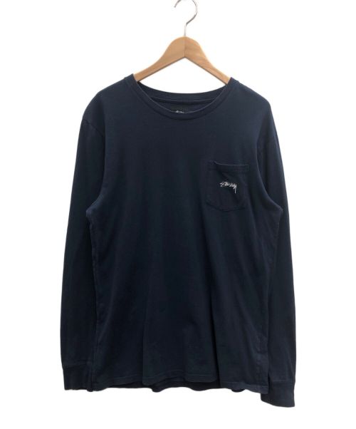 stussy（ステューシー）stussy (ステューシー) カットソー ネイビー サイズ:Mの古着・服飾アイテム