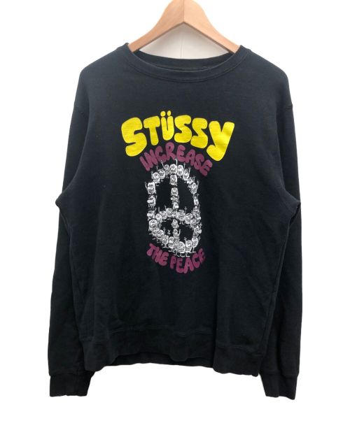 stussy（ステューシー）stussy (ステューシー) スウェット ブラック サイズ:Mの古着・服飾アイテム