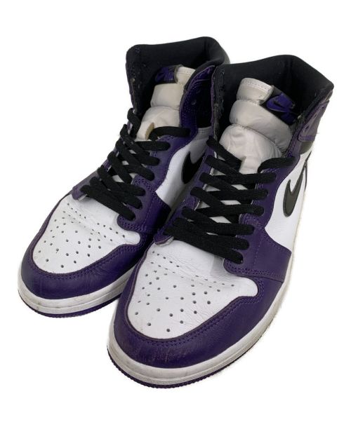 NIKE（ナイキ）NIKE (ナイキ) AIR JORDAN 1 RETRO HIGH OG”COURT PURPLE” パープル×ホワイト サイズ:US9.5の古着・服飾アイテム