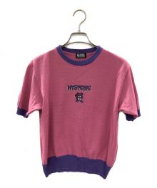 Hysteric Glamour（ヒステリックグラマー）の古着「BEAR ROSE ショートスウェット」｜ピンク×パープル