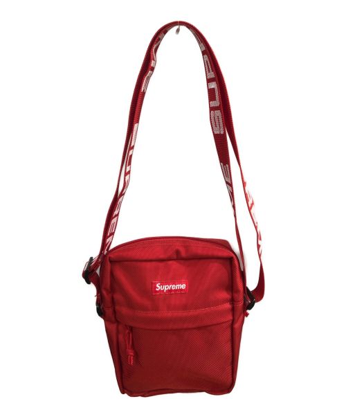 SUPREME（シュプリーム）SUPREME (シュプリーム) ショルダーバッグ レッド×ホワイトの古着・服飾アイテム