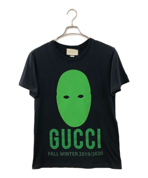 GUCCI（グッチ）GUCCI (グッチ) プリントTシャツ ブラック×グリーン サイズ:XSの古着・服飾アイテム