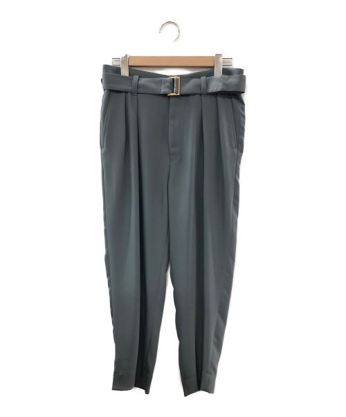 CULLNI（クルニ）CULLNI (クルニ) STUDIOUS別注 BELTED SLACKS グリーン サイズ:SIZE１の古着・服飾アイテム