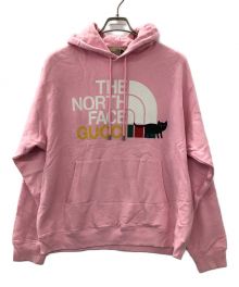 THE NORTH FACE×GUCCI（ザ ノース フェイス×グッチ）の古着「プルオーバーパーカー」｜ピンク