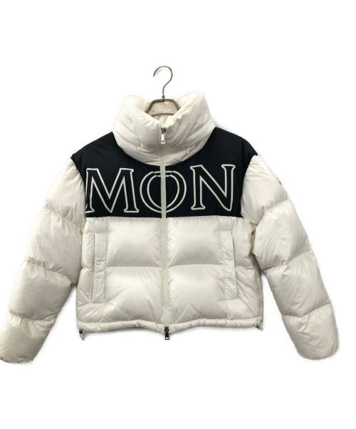 MONCLER（モンクレール）MONCLER (モンクレール) GERS 　ダウンジャケット ホワイト×ブラックの古着・服飾アイテム