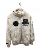 AVIREXアヴィレックス）の古着「LACKBIRD STAND ZIP JACKET」｜ホワイト