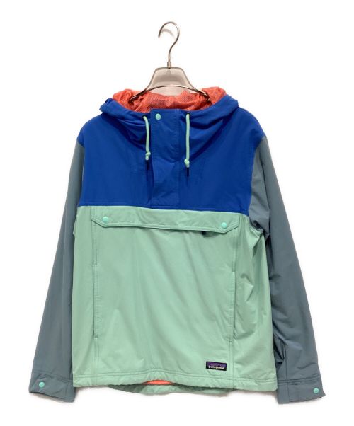 Patagonia（パタゴニア）Patagonia (パタゴニア) アノラックパーカー ブルー×グリーン サイズ:XSの古着・服飾アイテム