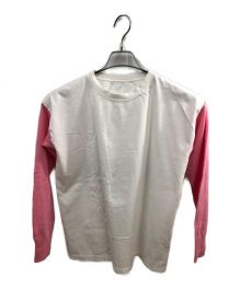 MM6 Maison Margiela（エムエムシックス メゾンマルジェラ）の古着「ロングスリーブカットソー」｜ホワイト