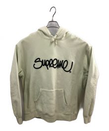 SUPREME（シュプリーム）の古着「Raised Hand style Hooded Sweatshirts」｜ライトグリーン