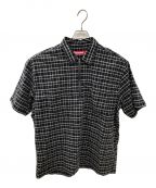 SUPREMEシュプリーム）の古着「Plaid Corduroy Half Zip Shirt」｜パープル