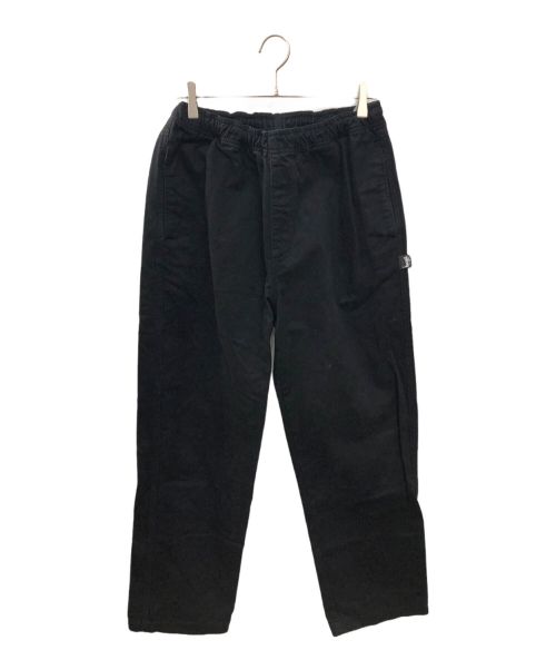 stussy（ステューシー）stussy (ステューシー) BRUSHED BEACH PANT ブラック サイズ:Mの古着・服飾アイテム