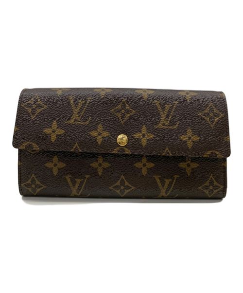 LOUIS VUITTON（ルイ ヴィトン）LOUIS VUITTON (ルイ ヴィトン) 長財布/	ポシェット・ポルトモネ クレディ ブラウンの古着・服飾アイテム