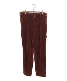 doublet（ダブレット）の古着「パンツ　	21AW CUT OFF VELVET PANTS」｜ブラウン