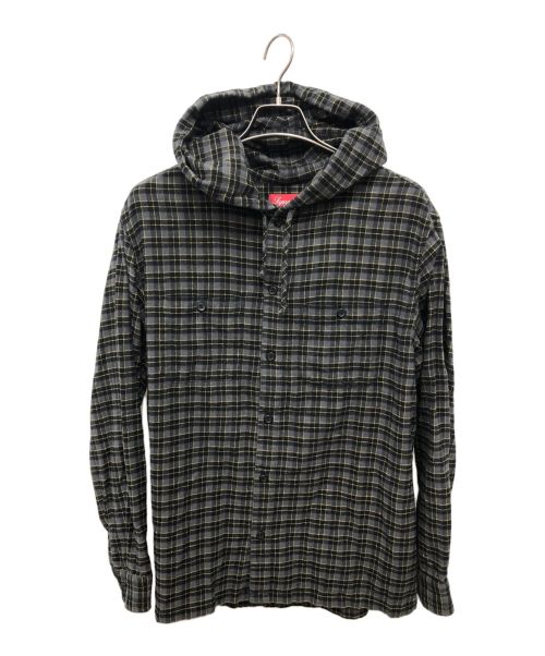 SUPREME（シュプリーム）SUPREME (シュプリーム) フーデッドシャツ ブラック サイズ:Lの古着・服飾アイテム