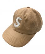 SUPREMEシュプリーム）の古着「キャップ/S ロゴ 6パネル キャップ」｜ベージュ