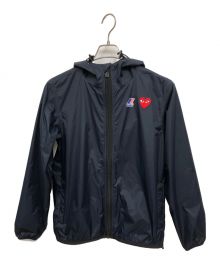 PLAY COMME des GARCONS×K-WAY（プレイ コムデギャルソン×ケイウェイ）の古着「ナイロンジャケット」｜ネイビー