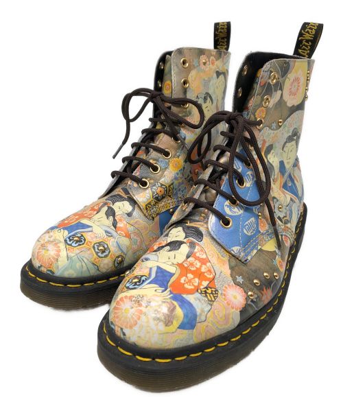 Dr.Martens（ドクターマーチン）Dr.Martens (ドクターマーチン) 8ホールブーツ ベージュ サイズ:27cmの古着・服飾アイテム