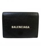 BALENCIAGAバレンシアガ）の古着「3つ折り財布」｜ブラック