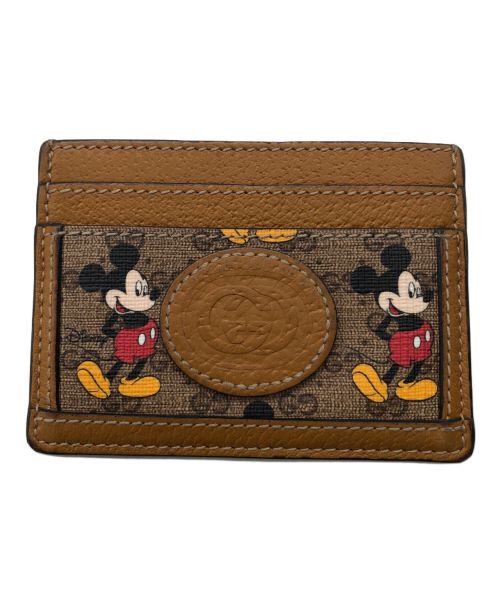 GUCCI（グッチ）GUCCI (グッチ) DISNEY (ディズニー) カードケース ブラウンの古着・服飾アイテム