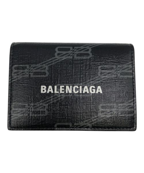 BALENCIAGA（バレンシアガ）BALENCIAGA (バレンシアガ) 三つ折り コンパクトウォレット ブラックの古着・服飾アイテム