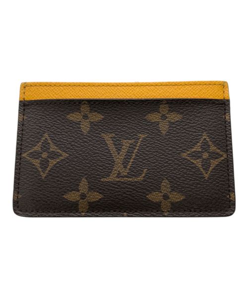 LOUIS VUITTON（ルイ ヴィトン）LOUIS VUITTON (ルイ ヴィトン) カードケース ブラウン×イエローの古着・服飾アイテム