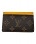 LOUIS VUITTON (ルイ ヴィトン) カードケース ブラウン×イエロー：13000円