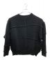 Name.（ネーム）の古着「Name.PATCHWORK KNIT SWEATER(ネーム パッチワークニットセーター)」｜ブラック