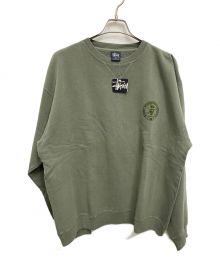 stussy（ステューシー）の古着「SKULL LOGO sweatshirt(スカルロゴスウェット)」｜グリーン