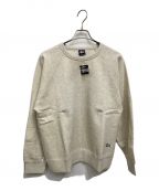 stussyステューシー）の古着「SMALL LOGO sweatshirt(スモールロゴスウェット)」｜ライトグレー