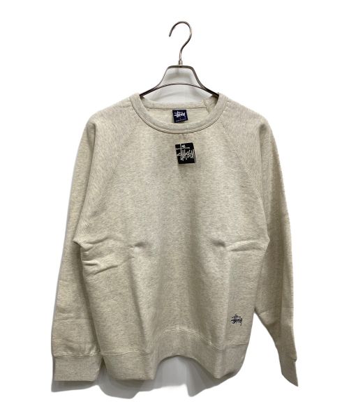 stussy（ステューシー）stussy (ステューシー) SMALL LOGO sweatshirt(スモールロゴスウェット) ライトグレー サイズ:SIZE Lの古着・服飾アイテム