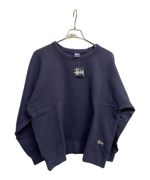 stussy（ステューシー）stussy (ステューシー) クルーネックスウェット ネイビー サイズ:SIZE Lの古着・服飾アイテム