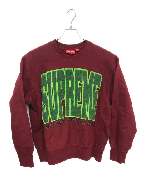 SUPREME（シュプリーム）SUPREME (シュプリーム) スウェット　CITIES ARC CREWNECK ブラウン サイズ:Sの古着・服飾アイテム