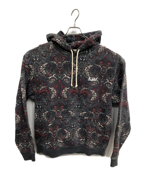 KITH（キス）KITH (キス) PRINTED FLEECE WILLIAMS III HOODIE グレー サイズ:Lの古着・服飾アイテム