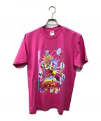 SUPREMEシュプリーム）の古着「半袖カットソー　ELECTROMAGNETIC TEE」｜ピンク