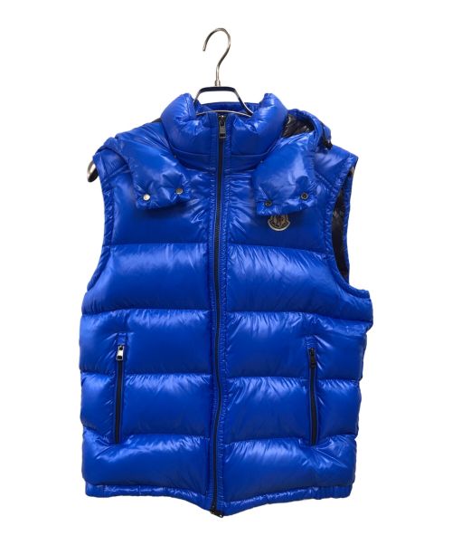 MONCLER（モンクレール）MONCLER (モンクレール) LACET GILETダウンベスト ブルー サイズ:3(L-XL相当)の古着・服飾アイテム