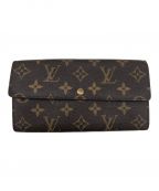 LOUIS VUITTONルイ ヴィトン）の古着「LOUIS VUITTON(ルイ・ヴィトン) モノグラム ポシェット・ポルトモネ クレディ」｜ブラウン