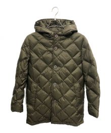 MACKINTOSH（マッキントッシュ）の古着「MACKINTOSH(マッキントッシュ) ダイヤモンド キルティング フーデッド ダウンジャケット」｜オリーブ