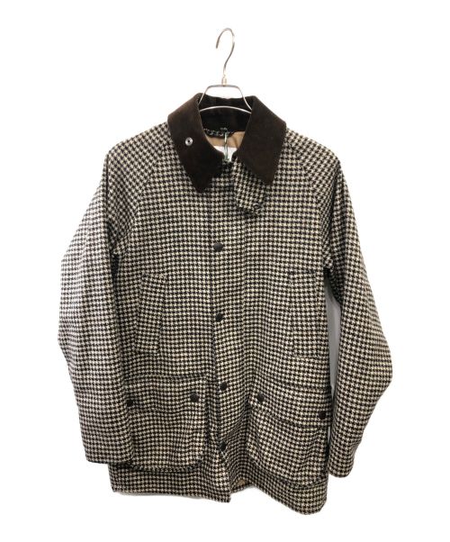 Barbour（バブアー）Barbour (バブアー) Barbour(バブアー) ウールコート 千鳥格子 グレー×ブラウン サイズ:36の古着・服飾アイテム