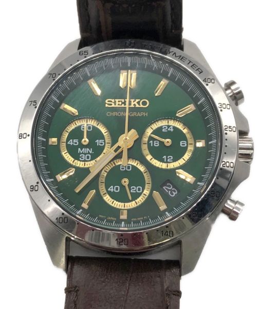 SEIKO（セイコー）SEIKO (セイコー) スピリット クロノグラフ 8T63-00D0 グリーンの古着・服飾アイテム