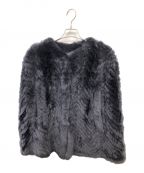 HBRANDブランド）の古着「DYED RABBIT FUR PONCHO(ダイドラビット　ファーポンチョ)」