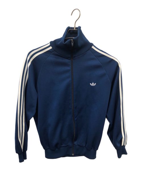 adidas（アディダス）adidas (アディダス) 80s デサント社製 3STRIPES トラックジャケット ブルー サイズ:5の古着・服飾アイテム