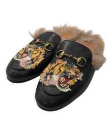 GUCCI（グッチ）の古着「プリンスタウン ホースビットサンダル タイガー」｜ブラック