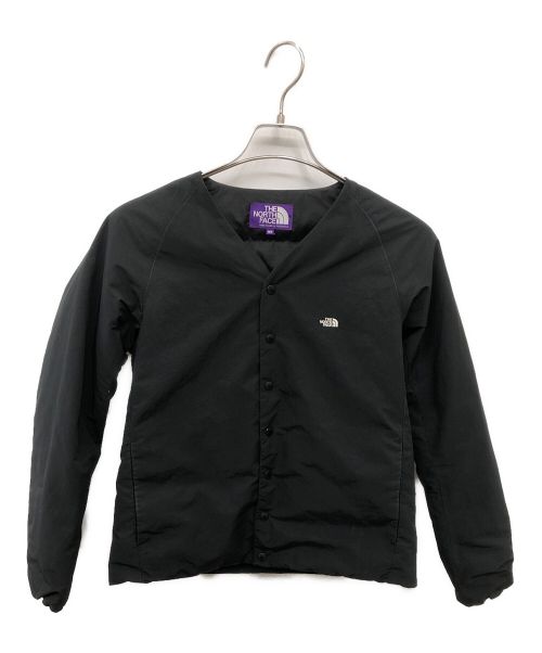 THE NORTHFACE PURPLELABEL（ザ・ノースフェイス パープルレーベル）THE NORTHFACE PURPLELABEL (ザ・ノースフェイス パープルレーベル) 光電子® Down Cardigan(ダウンカーディガン) ブラック サイズ:Sの古着・服飾アイテム