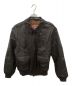 cooper（クーパー）の古着「TYPE A-2  GOAT SKIN LEATHER JACKET(ゴートスキンレザージャケット)」｜ブラウン