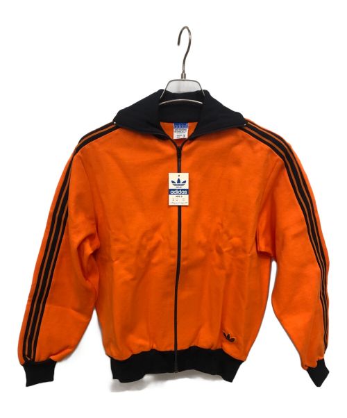 adidas（アディダス）adidas (アディダス) DESCENTE/W.GERMANY VINTAGE TRACK JKT　箱付き オレンジ×ブラック サイズ:3の古着・服飾アイテム