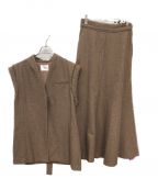 AMeLIEアメリ）の古着「MANY WAY TWEED SET UP DRESS」｜ブラウン