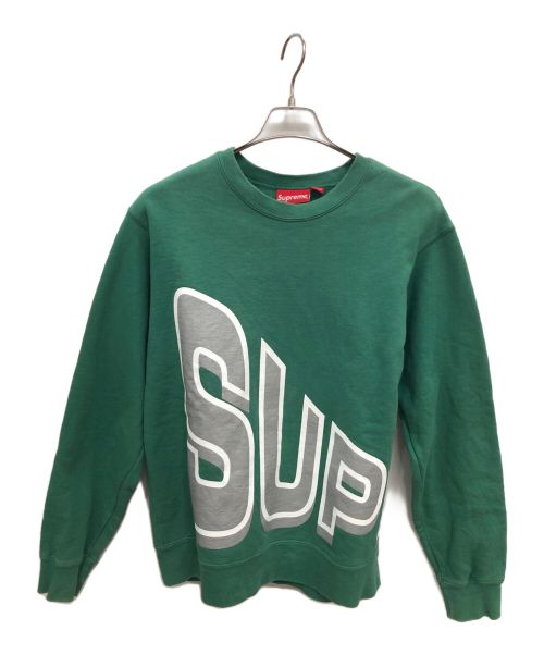 SUPREME（シュプリーム）SUPREME (シュプリーム) Side Arc Crewneck　サイドアーク クルーネック スウェット グリーン サイズ:Mの古着・服飾アイテム