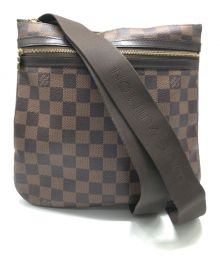 LOUIS VUITTON（ルイ ヴィトン）の古着「ショルダーバッグ ダミエ ポシェット・ボスフォール」｜ブラウン